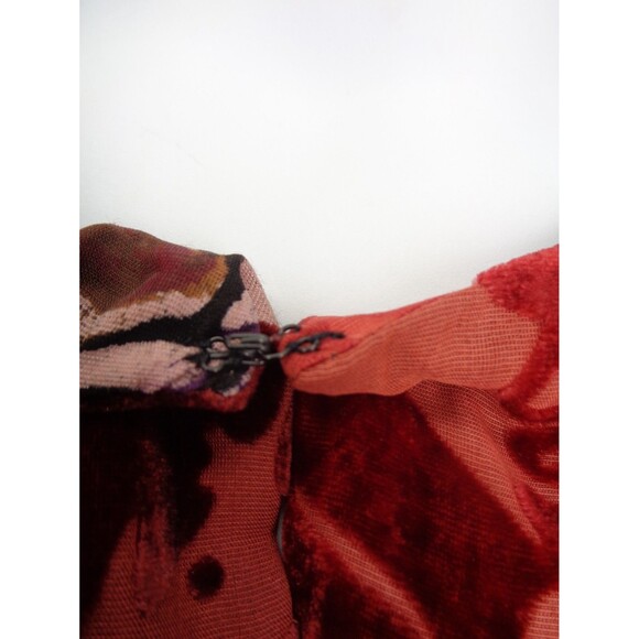 Laura Ashley Woman Velvet Burnout Top Plus Size 2X Silk Rayon Blend Whimsigoth - Picture 11 of 16